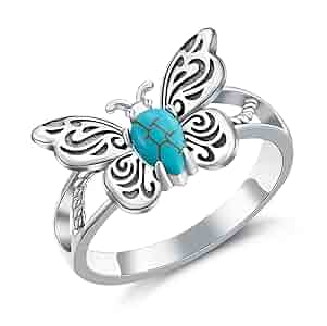 Amazon.com: Reaii Butterfly Ring for Women 925 Sterling